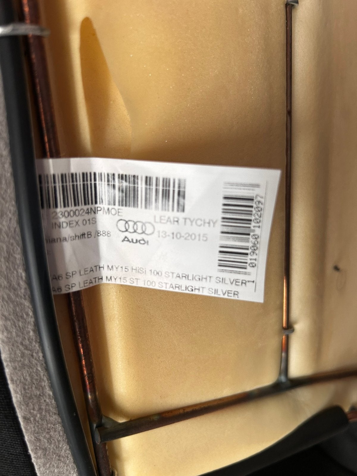 Audi A6 leather starlight silver achterbank set, Ophalen, Audi