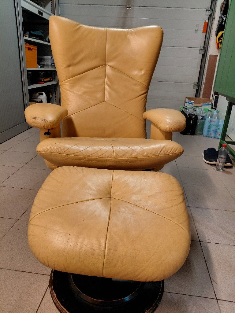 Relax zetel, Huis en Inrichting, Ophalen, Gebruikt, Leer