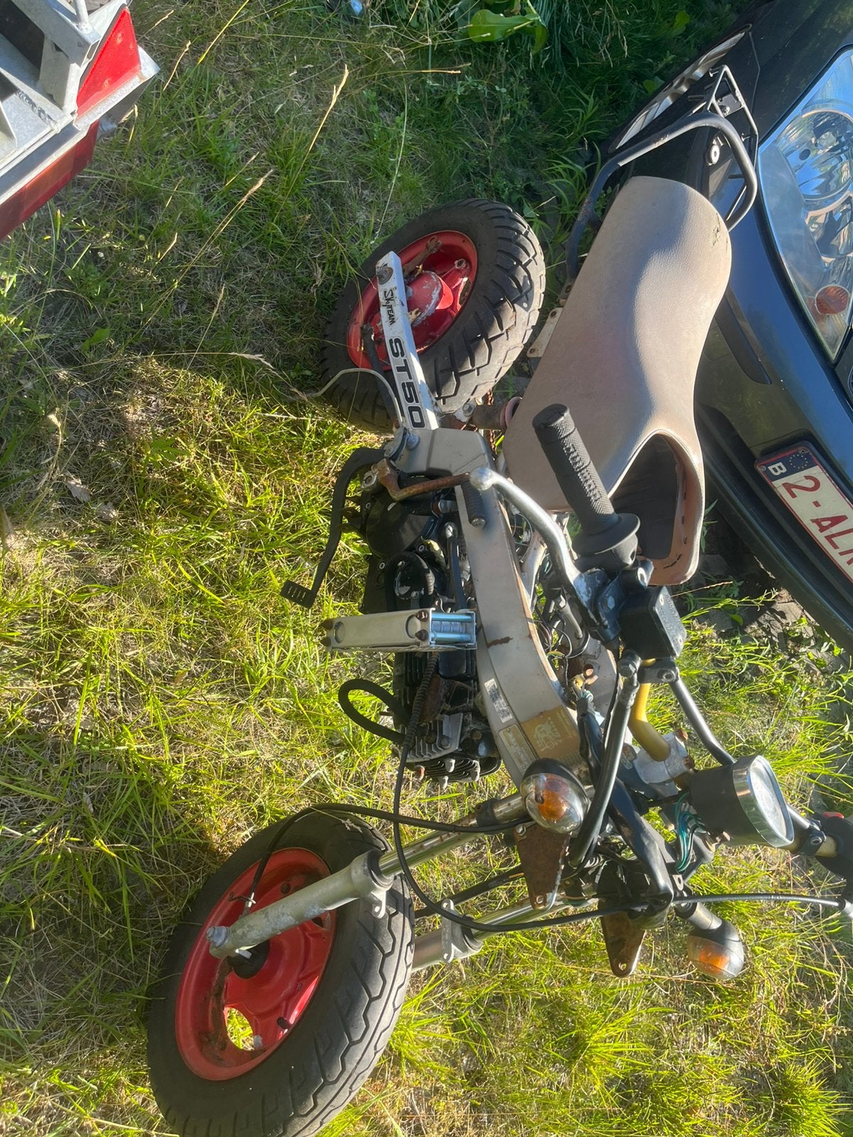 Skyteam pbr 125cc b klasse geen papieren, Fietsen en Brommers, Ophalen, Zo goed als nieuw, Blok