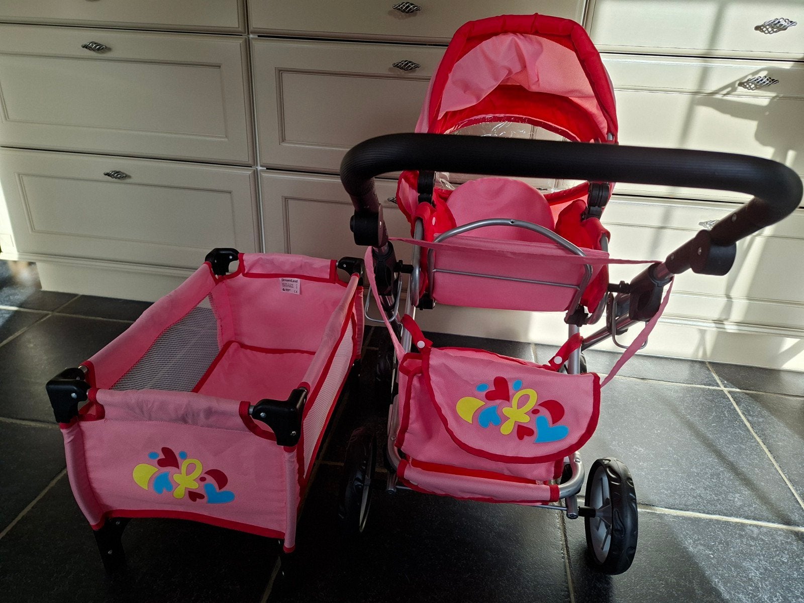 poppen buggy en plooibaar bed, Kinderen en Baby's, Ophalen, Zo goed als nieuw