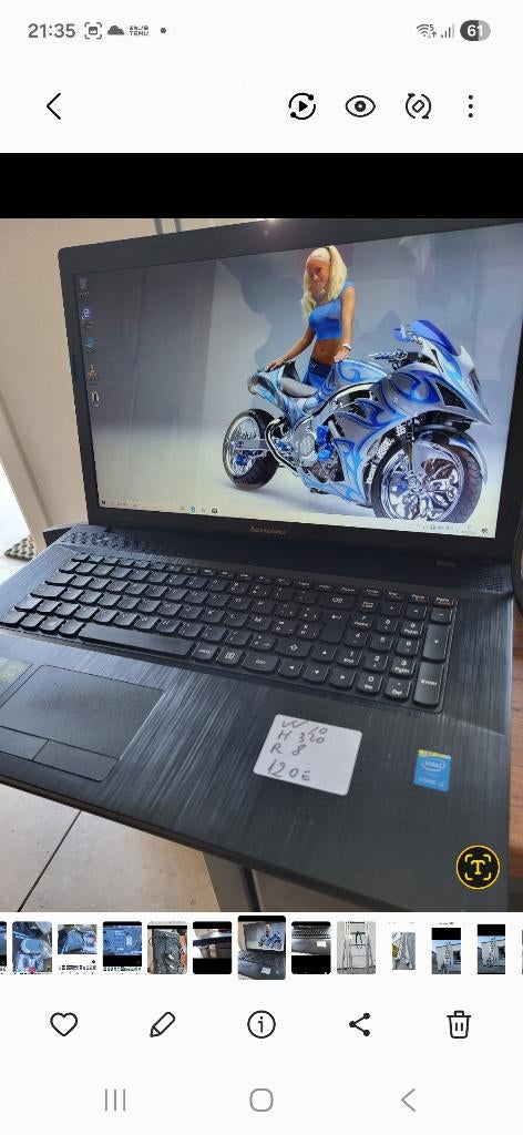 Laptop levono, Ophalen