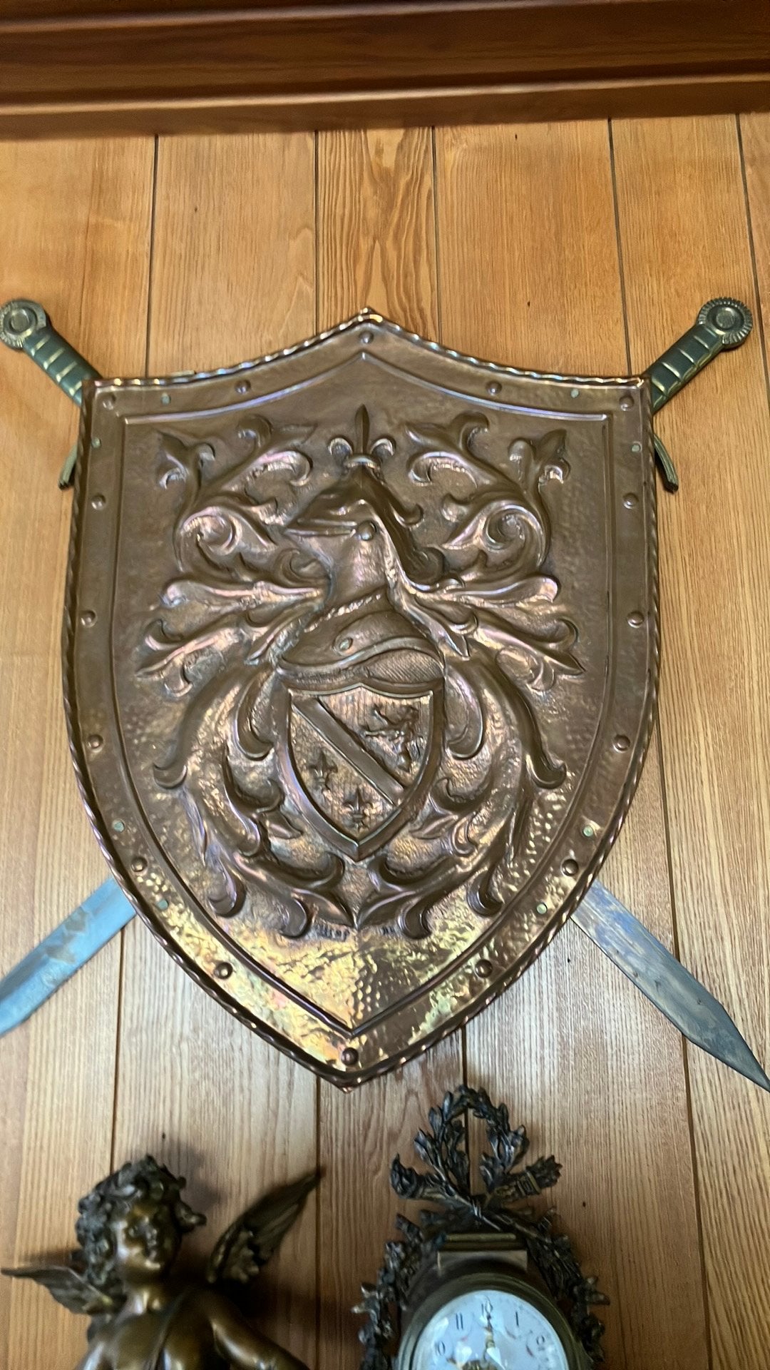 Koperen schild jaren 70, Ophalen, Zo goed als nieuw