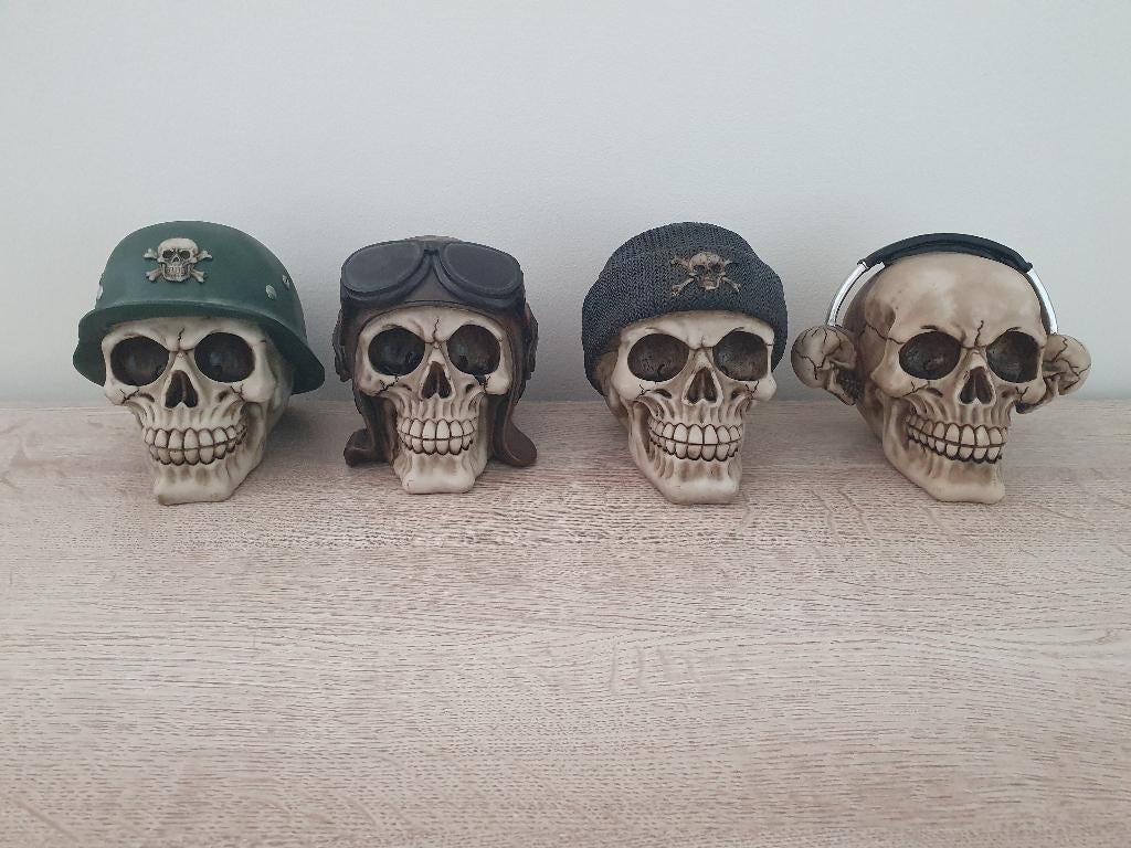 Set beelden skulls - schedels deco, Ophalen of Verzenden, Nieuw