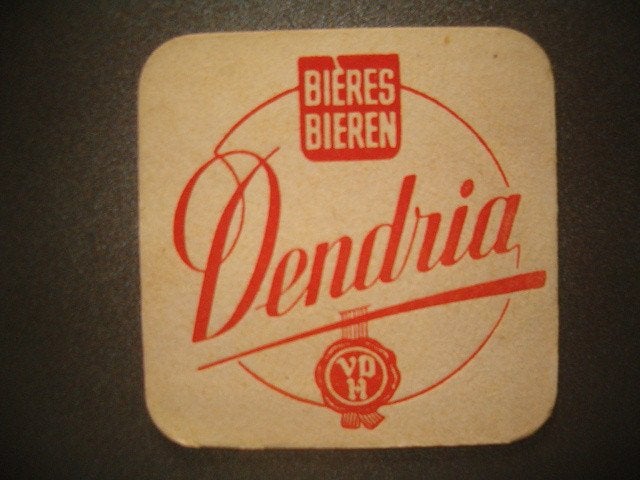 Tapis à bière Dendria Onkerzele 7 : 95 x 95 mm, Enlèvement ou Envoi, Utilisé, Sous-bock