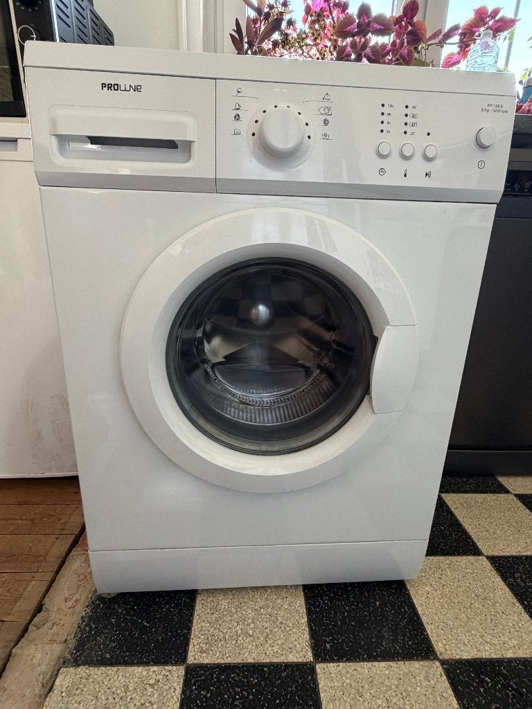Proline FP126E wasmachine – 6 kg – 1200 t/min - perfect, Elektronische apparatuur, Ophalen, Gebruikt, Voorlader, Energieklasse A of zuiniger