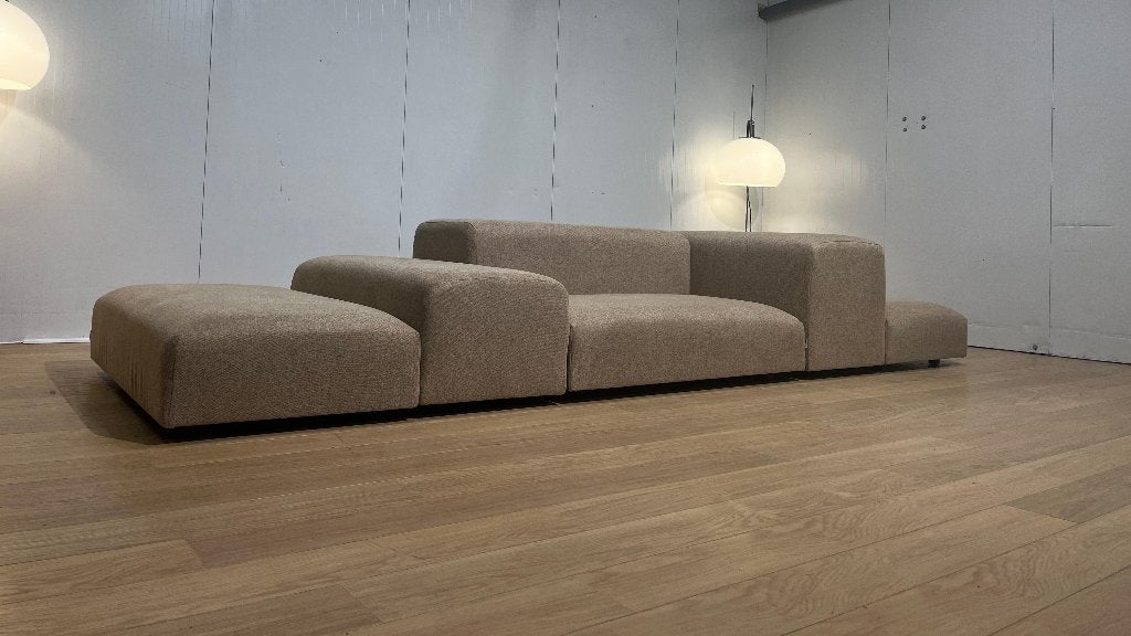 NIEUW Living Divani Extra Wall 6-delig NP €16875 GARANTIE, Ophalen of Verzenden, Rechte bank, Stof, Design Bank Bankstel Zetel Modulair Living Divani