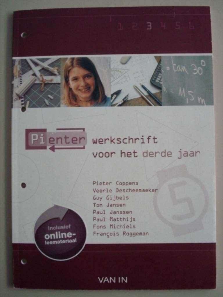 Pienter werkschrift voor het derde jaar Van In 2008, Livres, Livres scolaires, Comme neuf, Van In, Secondaire, Mathématiques A