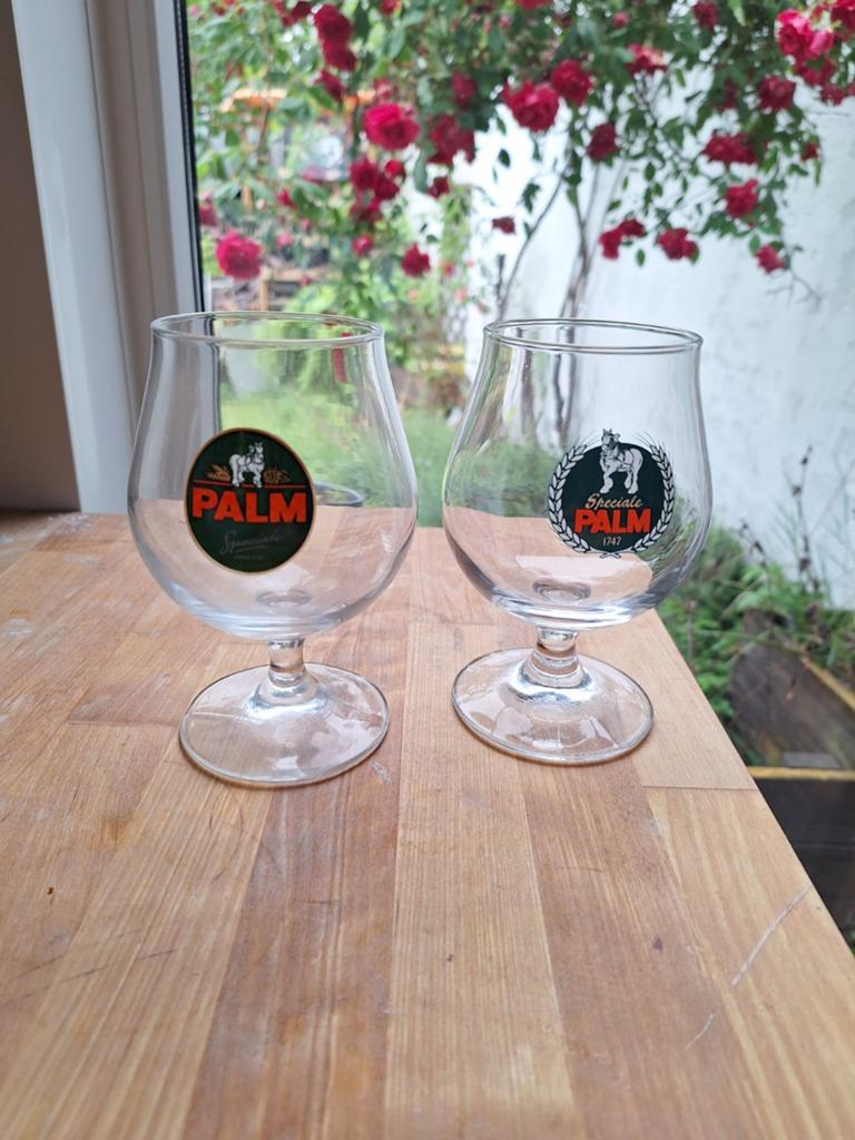 2 Palm glazen, Verzamelen, Glas en Drinkglazen, Ophalen of Verzenden
