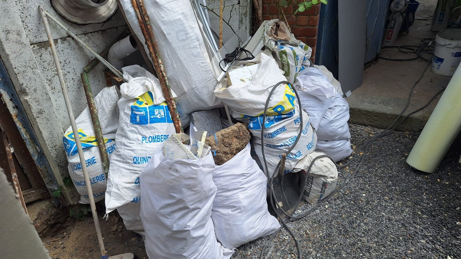 Vide encombrants, dechets de constructions, Enlèvement, Utilisé