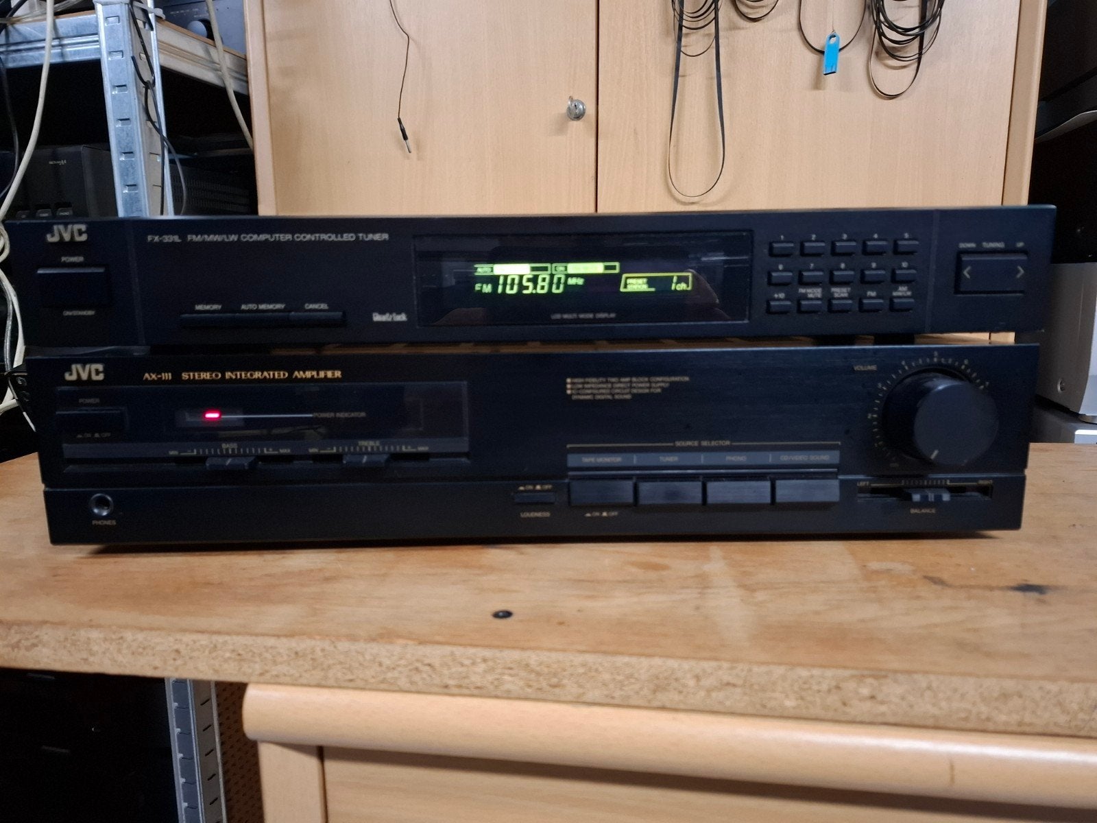 prachtige versterker en tuner jvc volledig na gezien koopje, Audio, Tv en Foto, Ophalen