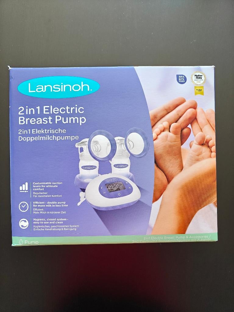 Lansinoh 2 in 1 elektrische borstkolf, Ophalen, Gebruikt, Borstkolf