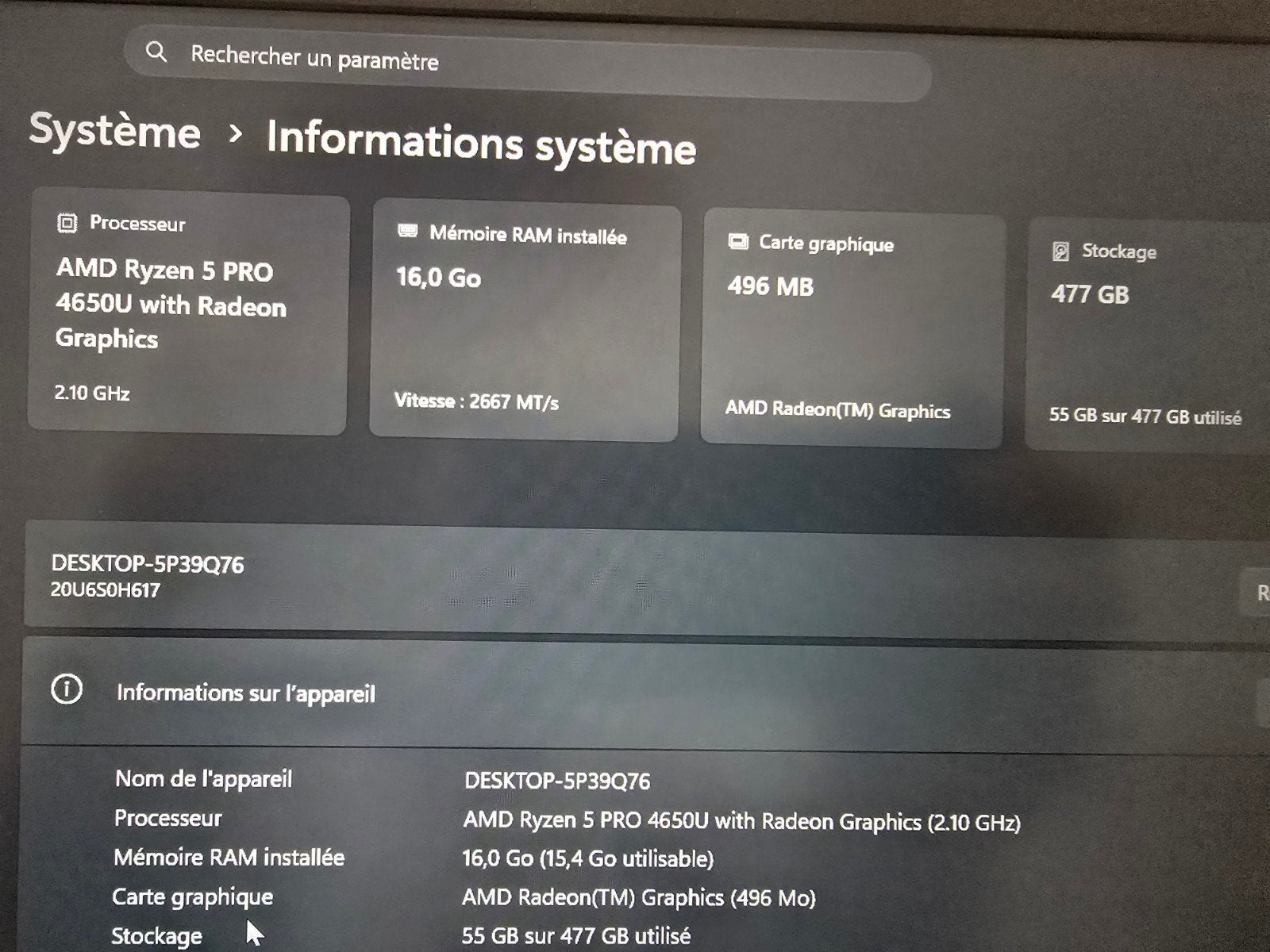 Laptop Thinkpad Ryzen 5 pro, Enlèvement ou Envoi, 14 pouces, Lenovo ThinkPad, SSD