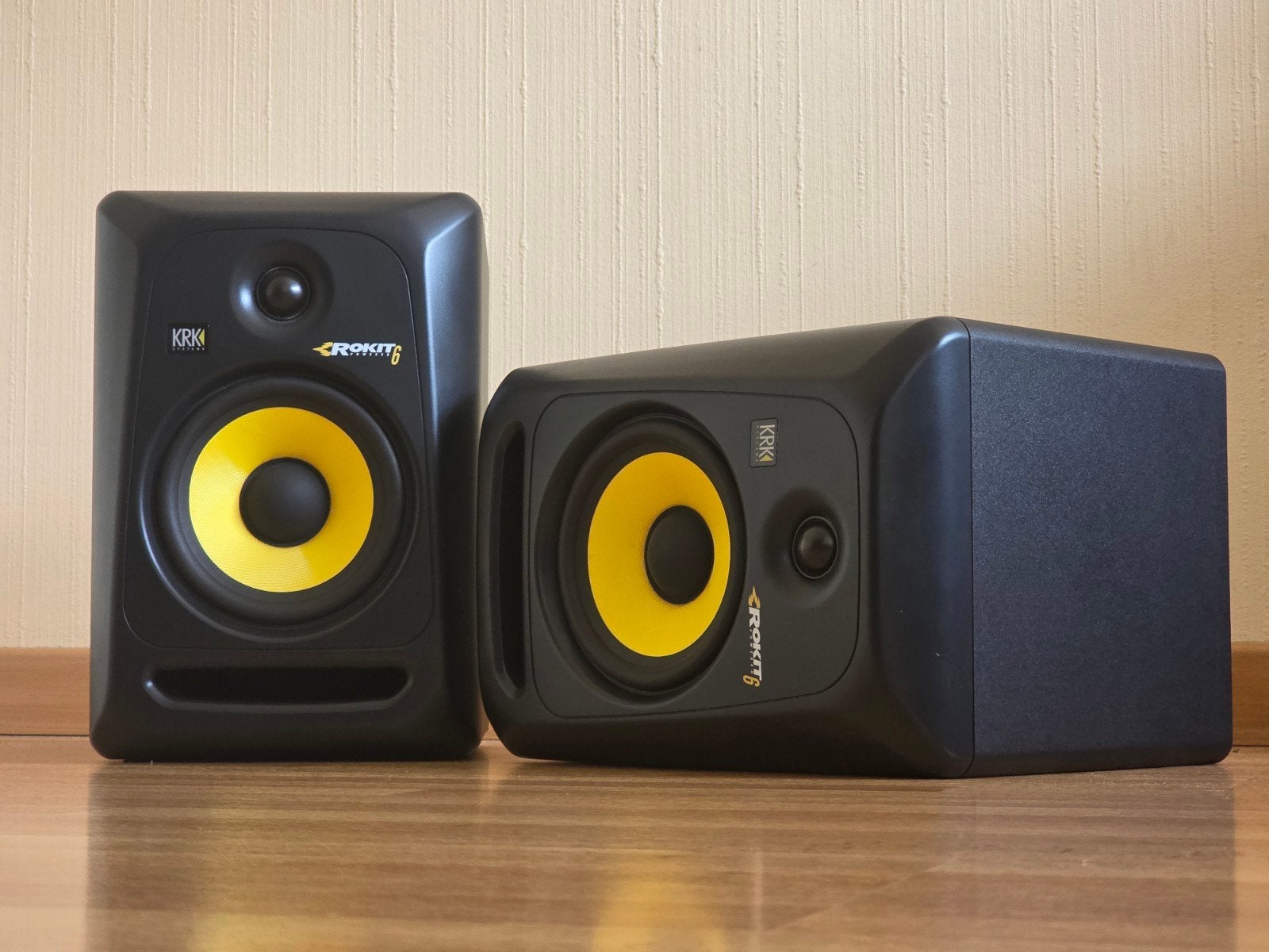 KRK Rokit 6 G3 Active Studio Monitors – Pair, Stereo speakers, Gebruikt, Inclusief kabels, 120 tot 150 watt