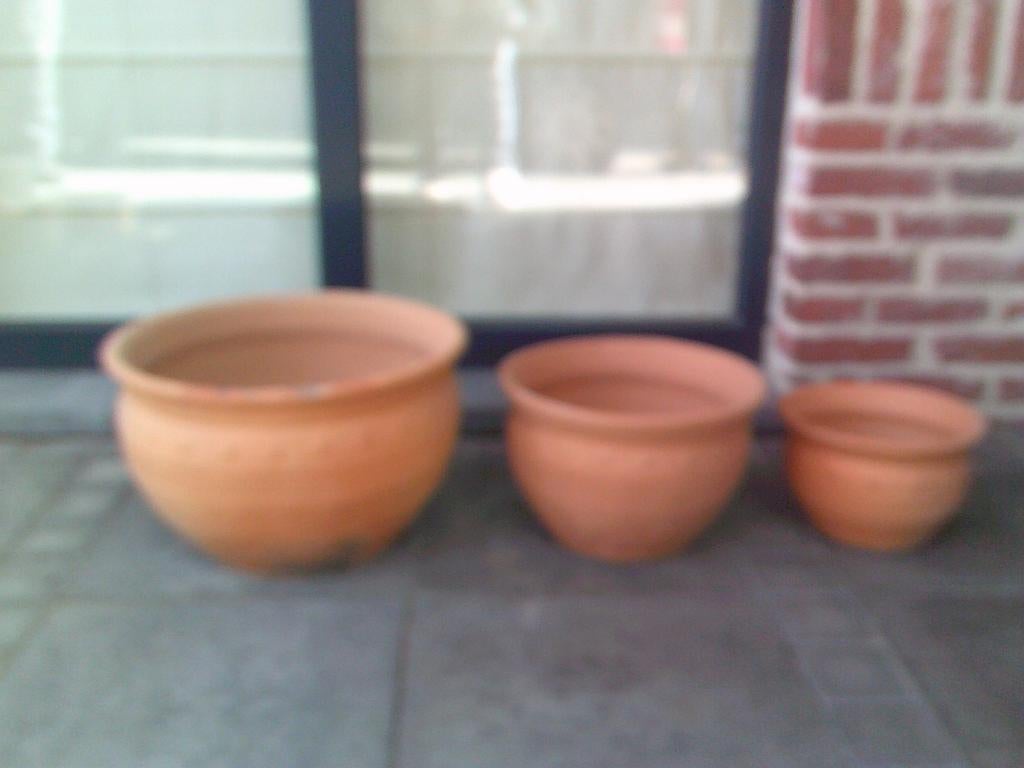 terracotta bloempotten, Ophalen, Zo goed als nieuw, Terracotta