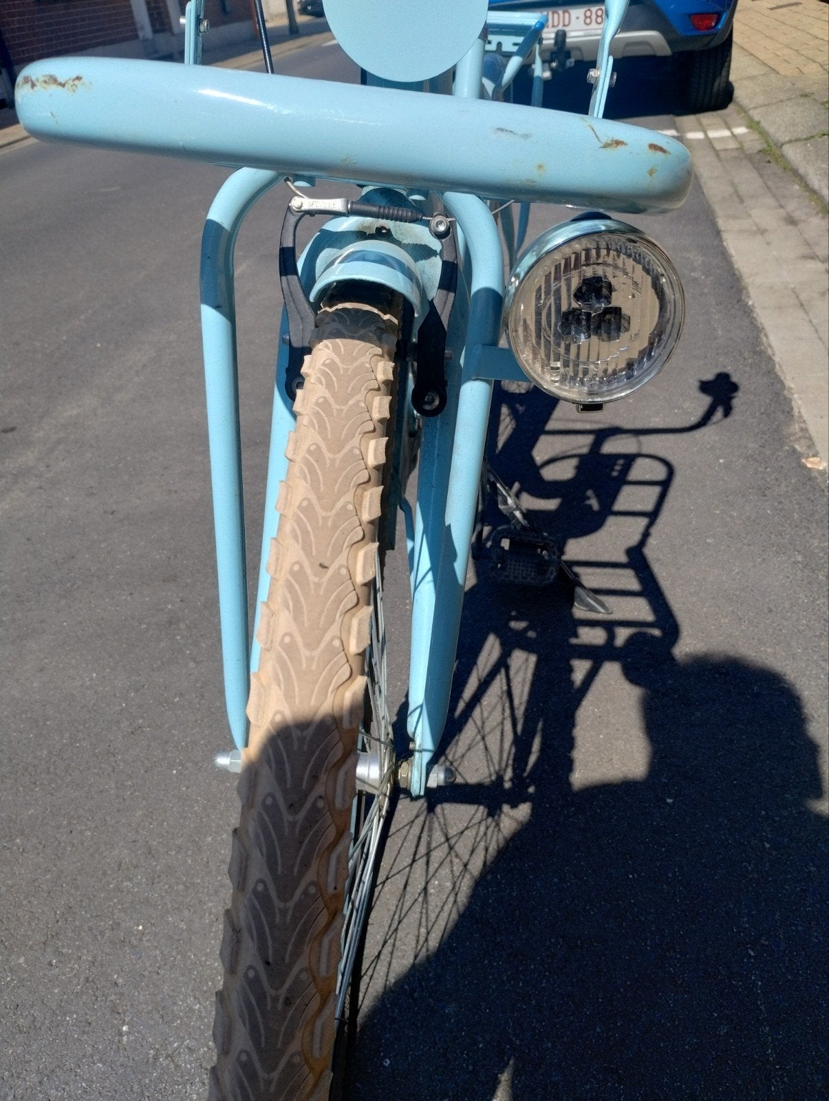 Lichtblauwe Altec damesfiets, Ophalen, Terugtraprem, Altec, Versnellingen