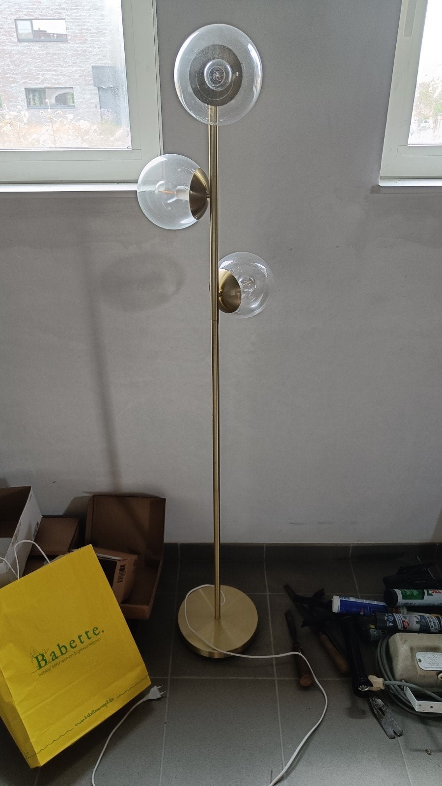 Staanlamp van MADE, Ophalen, Gebruikt, Metaal, 150 tot 200 cm