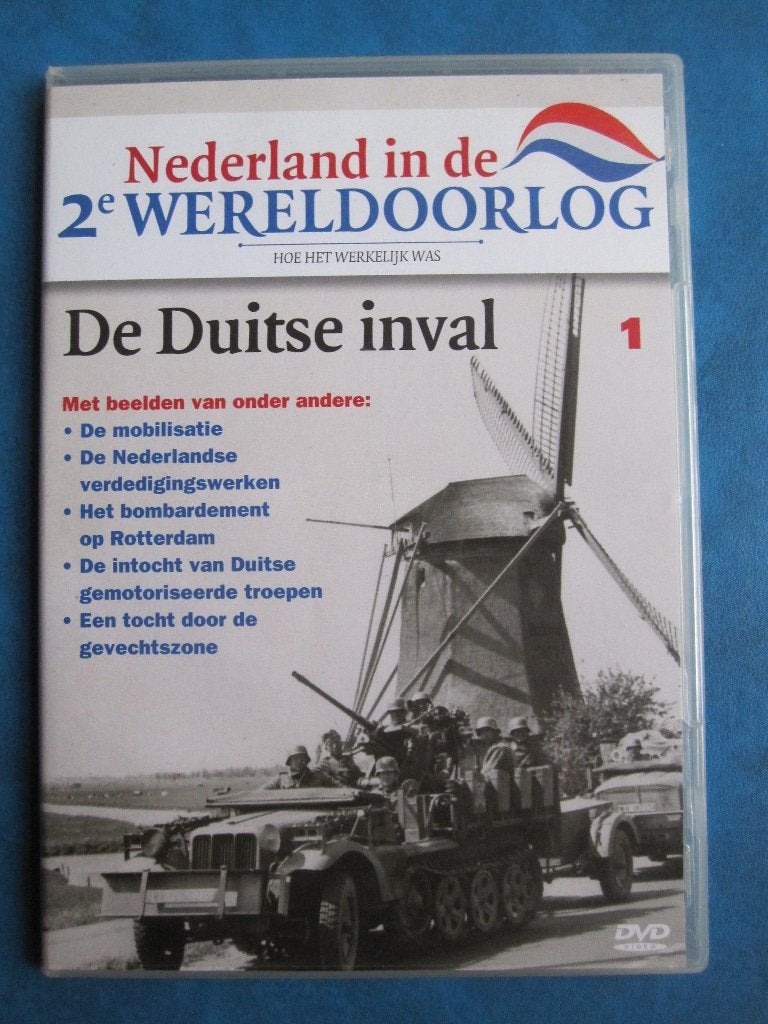 Nederland in de 2e Wereldoorlog - De Duitse inval, Cd's en Dvd's, Dvd's | Documentaire en Educatief, Zo goed als nieuw, Oorlog of Misdaad