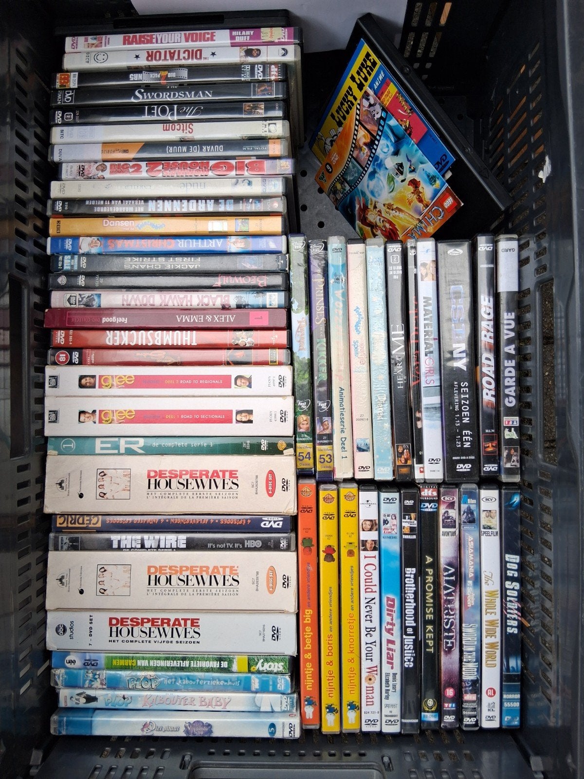 Groot pakket dvd´s (series, films, kids) 10€ voor alles, CD & DVD, DVD | Action, Tous les âges, Enlèvement, Comme neuf, Autres genres