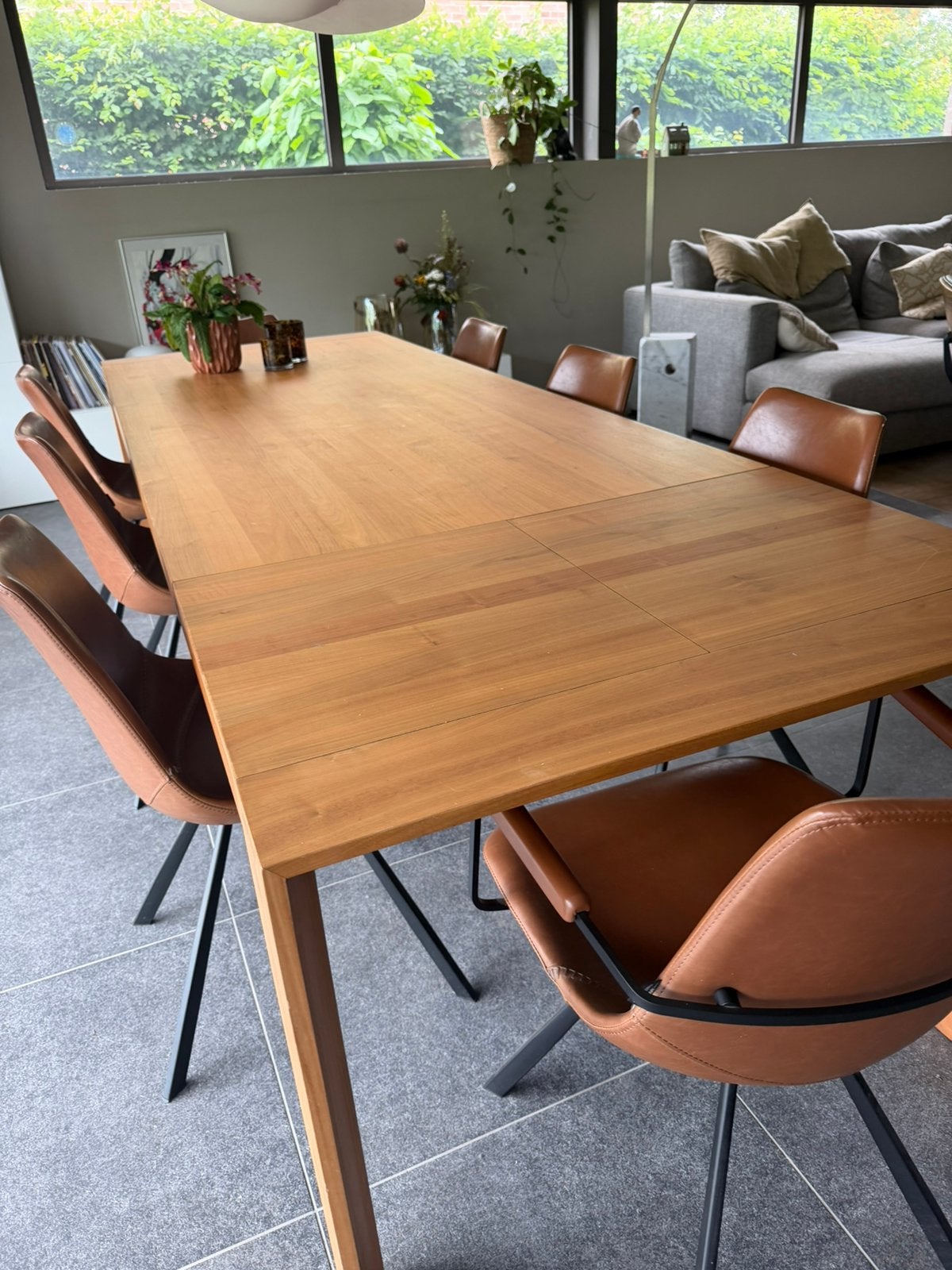Arco designtafel duramas notenfineer, Huis en Inrichting, Tafels | Eettafels, Ophalen, Gebruikt, 100 tot 150 cm, 200 cm of meer