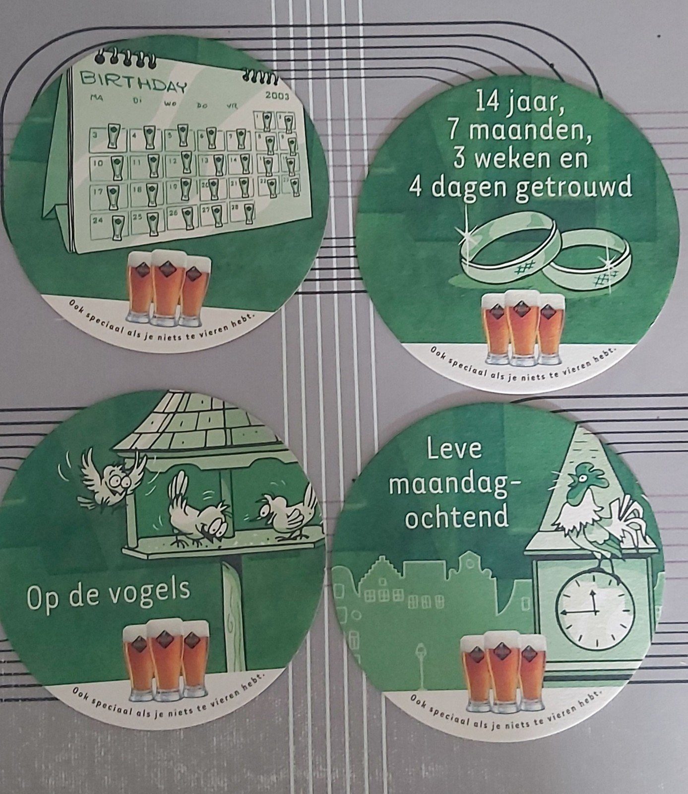 Palm ronde bierviltjes 4 stuks, Collections, Marques de bière, Enlèvement ou Envoi, Palm