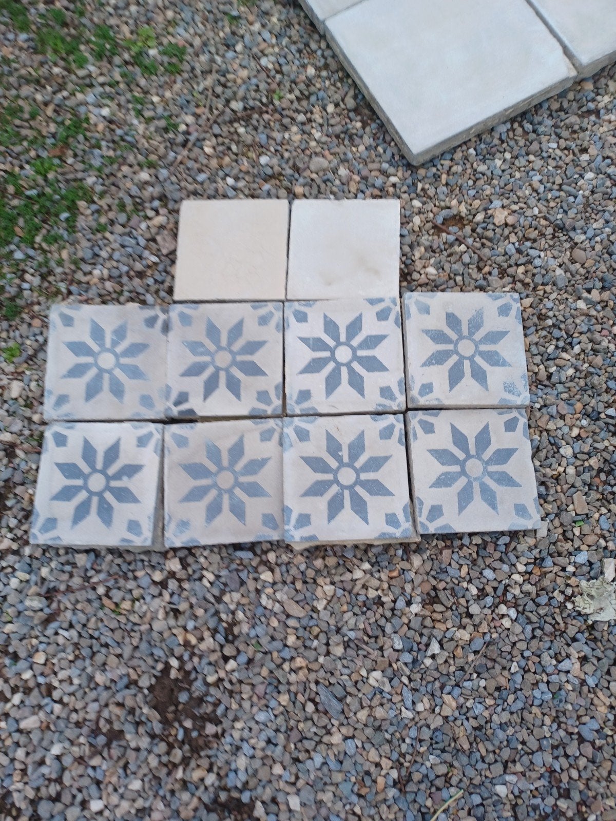 antieke cementtegels, Enlèvement