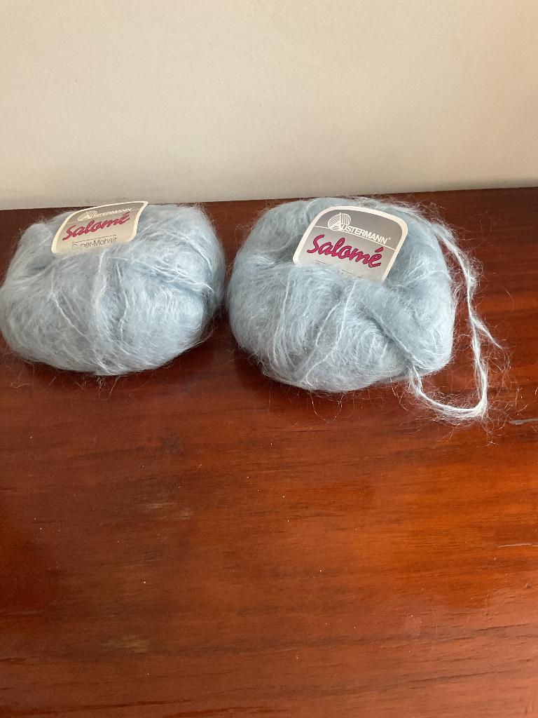 Prachtige nieuwe breiwol, lichtblauwe mohair, top kwaliteit, Hobby en Vrije tijd, Breien en Haken, Ophalen of Verzenden, Nieuw