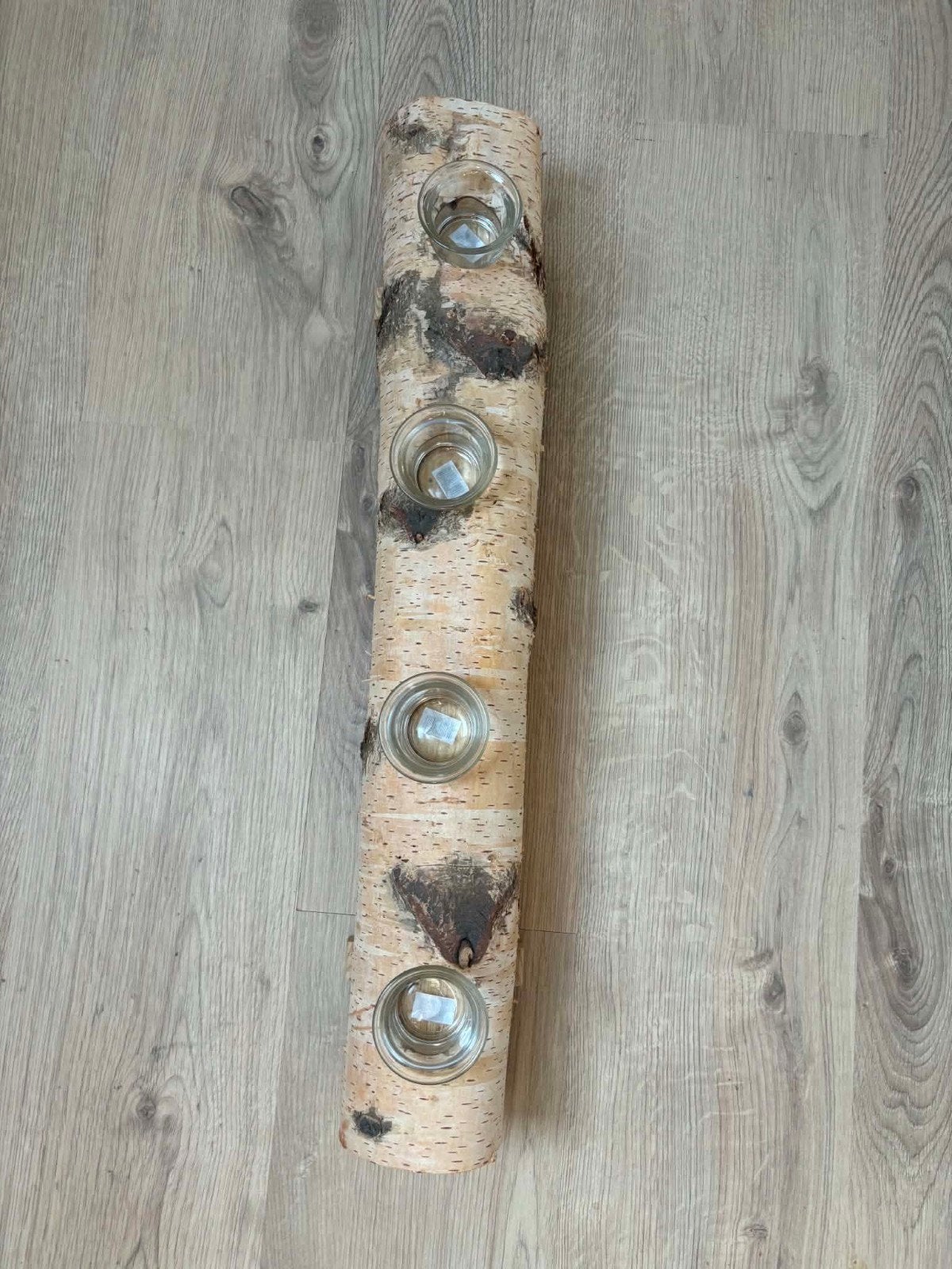 Decoratie boomstam theelicht, Ophalen