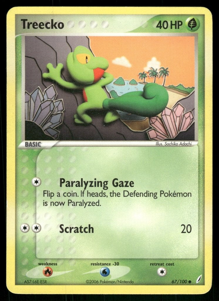 Treecko 67/100 - Crystal Guardians (EX), Verzenden, Gebruikt