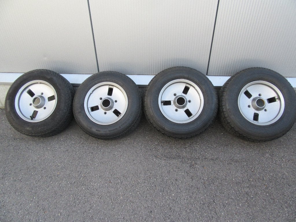 Velgen Alpine A 310 met banden, Auto-onderdelen, Banden en Velgen, Ophalen, Gebruikt, Velg(en), 13 inch