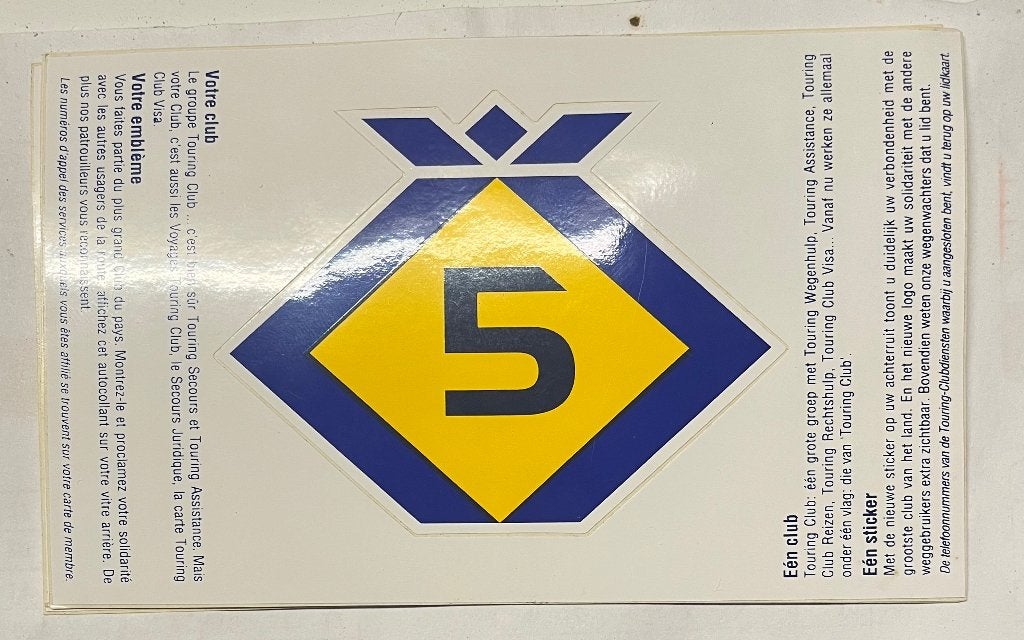 9 TOURING-logostickers (5 tot 45 jaar oud), Ophalen of Verzenden
