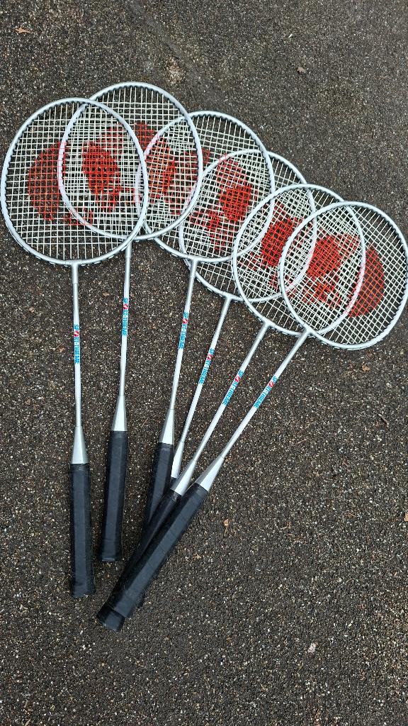 Raquettes de badminton, Sport en Fitness, Badminton, Ophalen, Zo goed als nieuw, Racket(s)