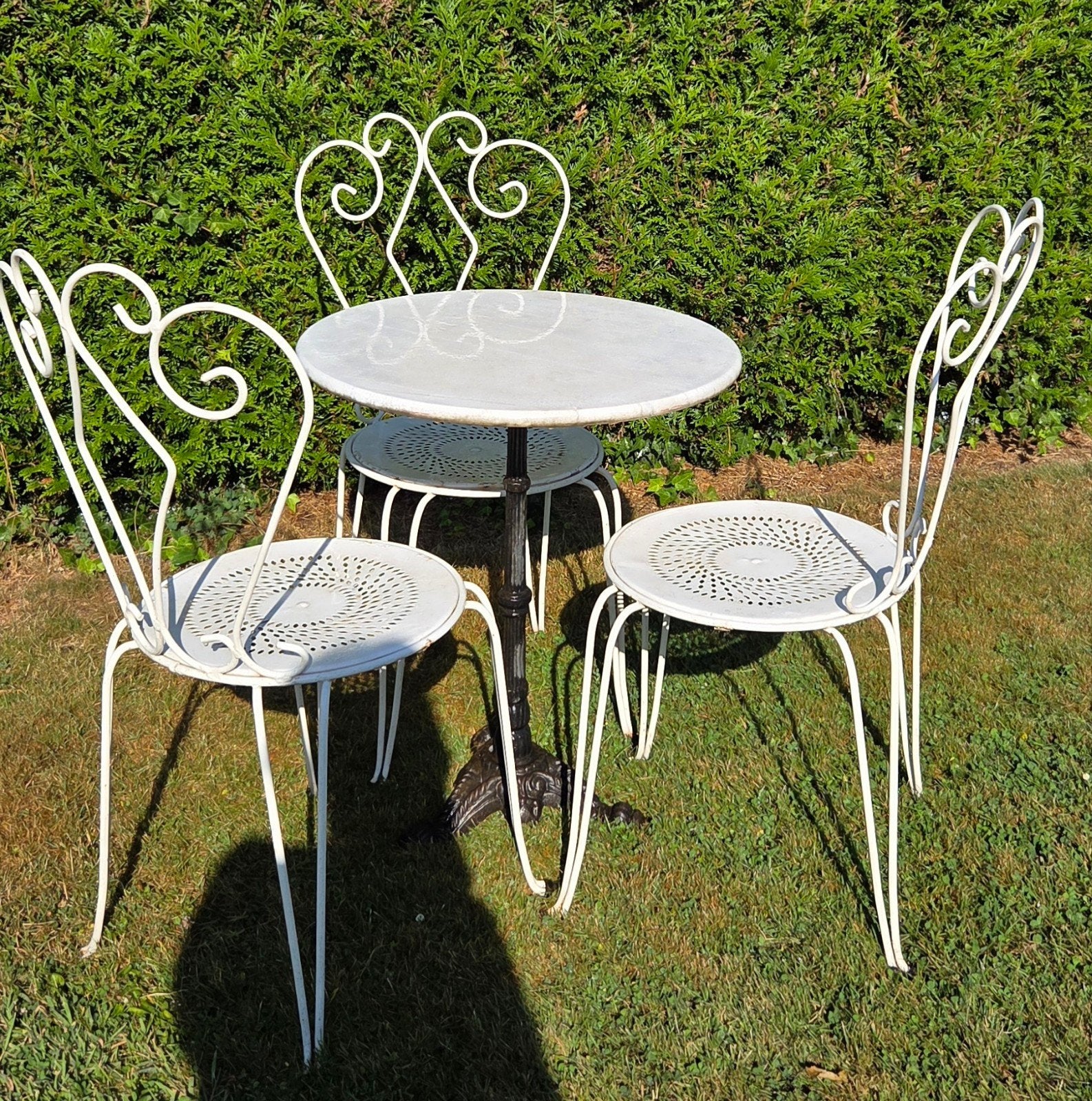 ensemble de jardin style romantique, Enlèvement