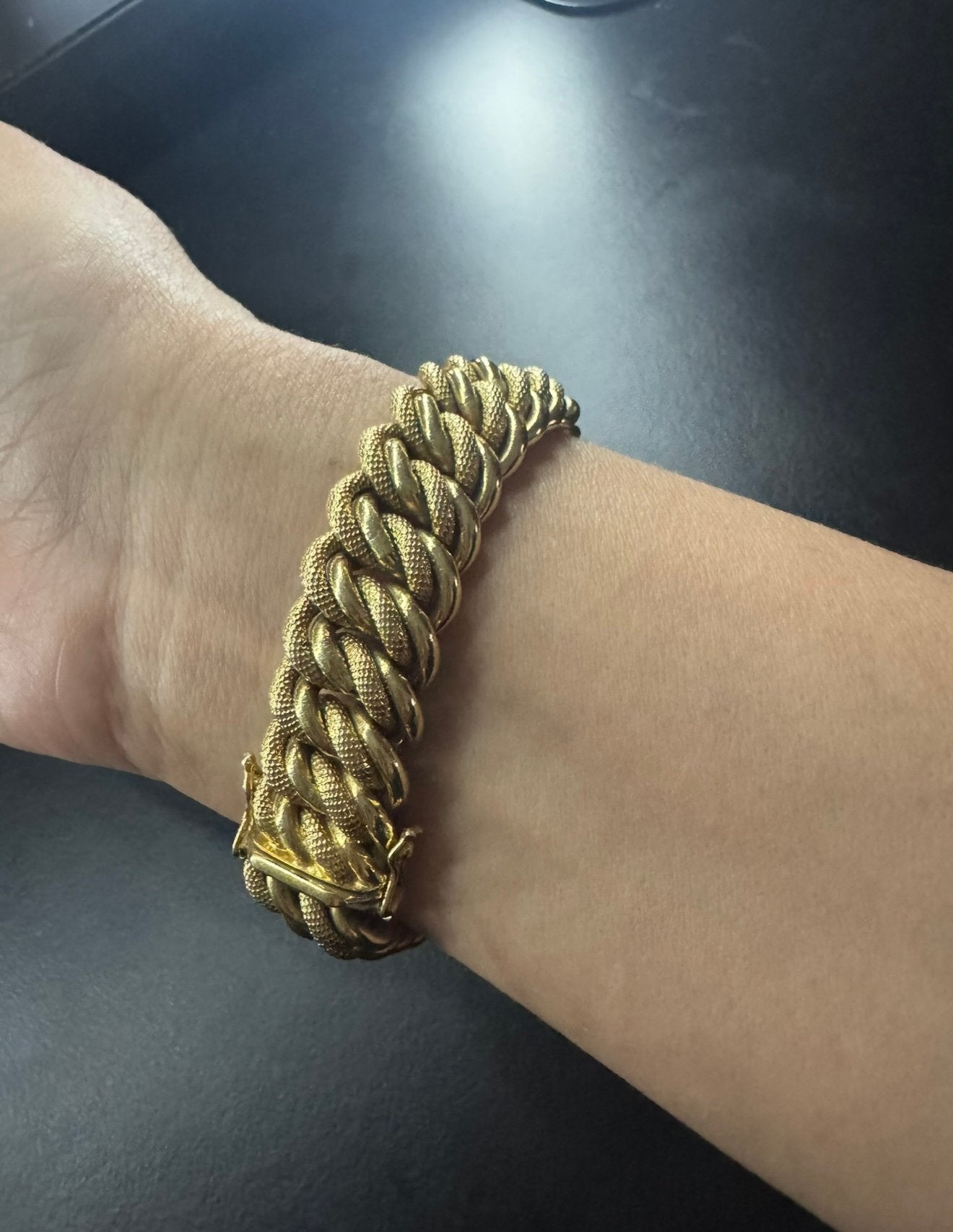Bracelet or 18 carats 52 g, Bijoux, Sacs & Beauté, Bracelets, Enlèvement, Comme neuf, Or, Or
