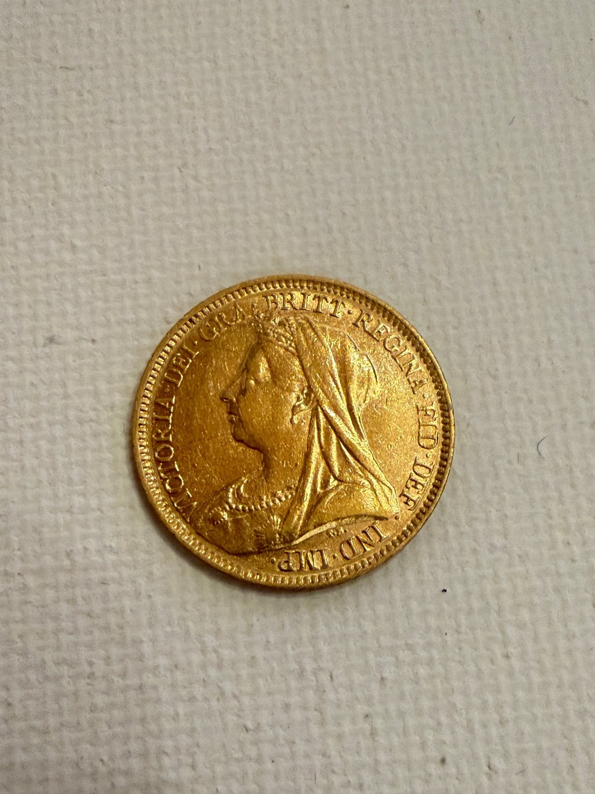 ½ Sovereign - Victoria in goud, Ophalen, Goud