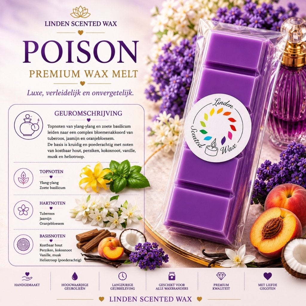 Waxmelts POISON fragrance wax melt snapbar, Maison & Meubles, Enlèvement ou Envoi, Neuf, Cire, Bougie