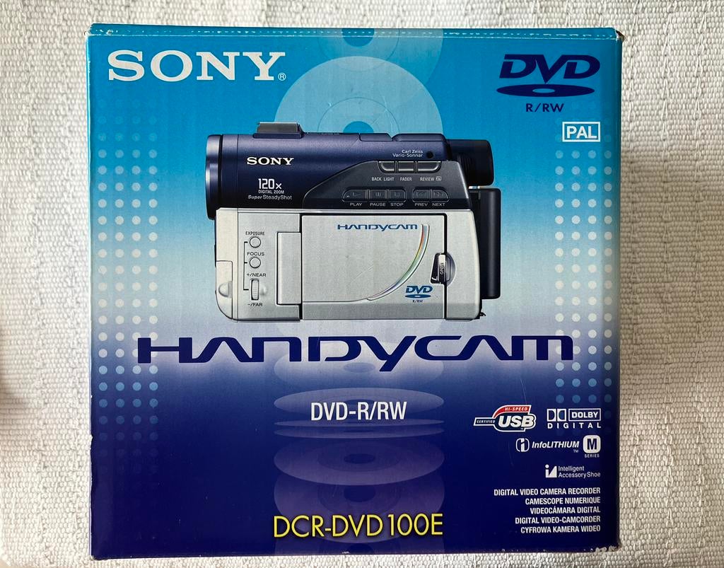 SONY HANDYCAM DCR DVD 100E, Ophalen of Verzenden, Zo goed als nieuw, DVD, Sony