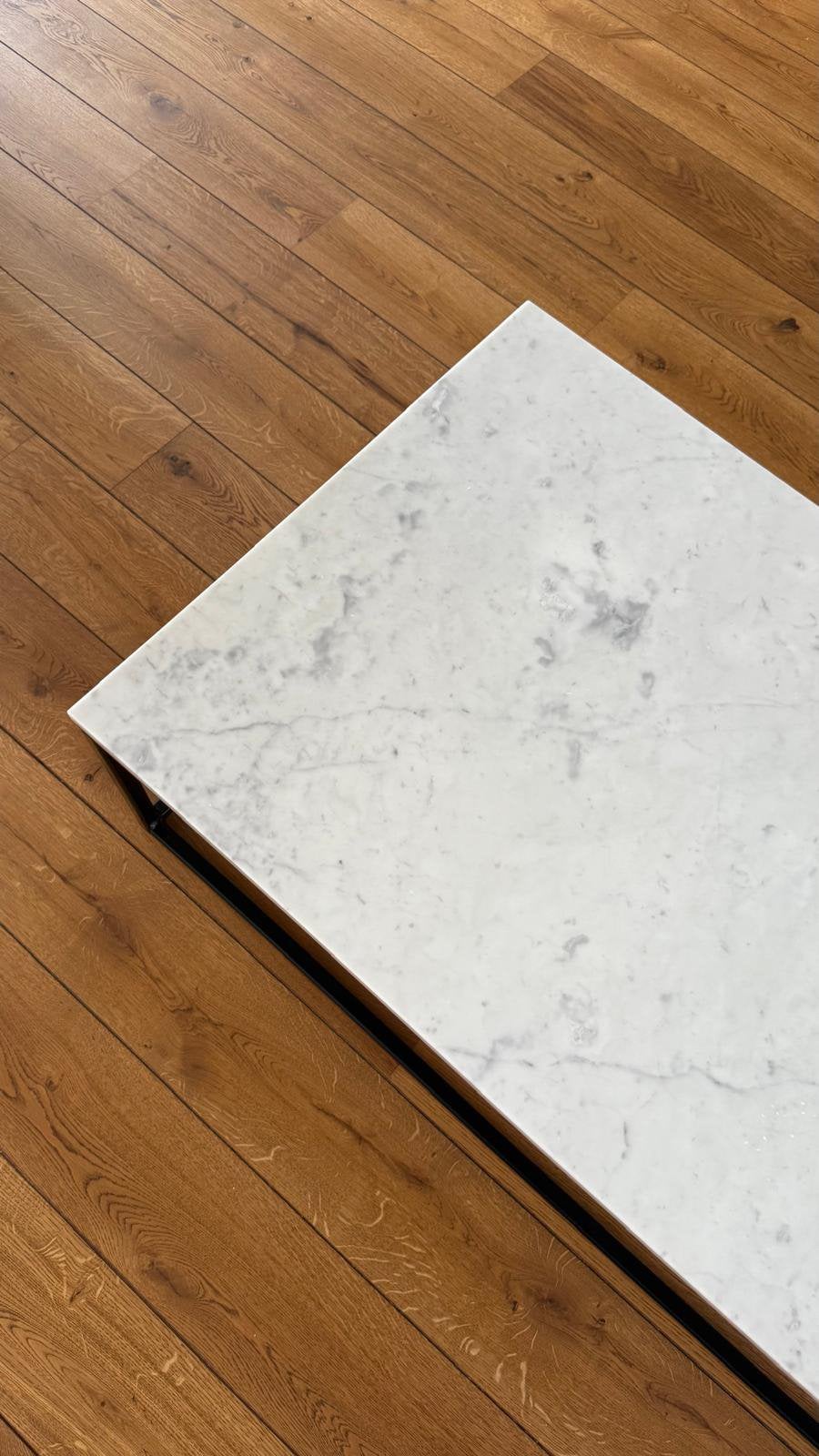 Table marbre blanc sur mesure, Enlèvement, Comme neuf