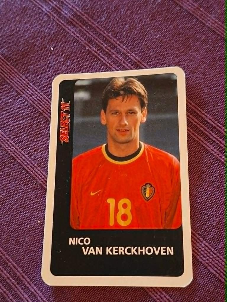 Voetbalkaart : Nico Van Kerckhoven / Rode Duivels, Verzamelen, Sportartikelen en Voetbal, Ophalen of Verzenden, Zo goed als nieuw