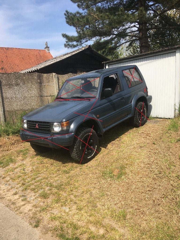 Boite , Vooras en achteras Mitsubishi Pajero, Ophalen, Gebruikt, Mitsubishi