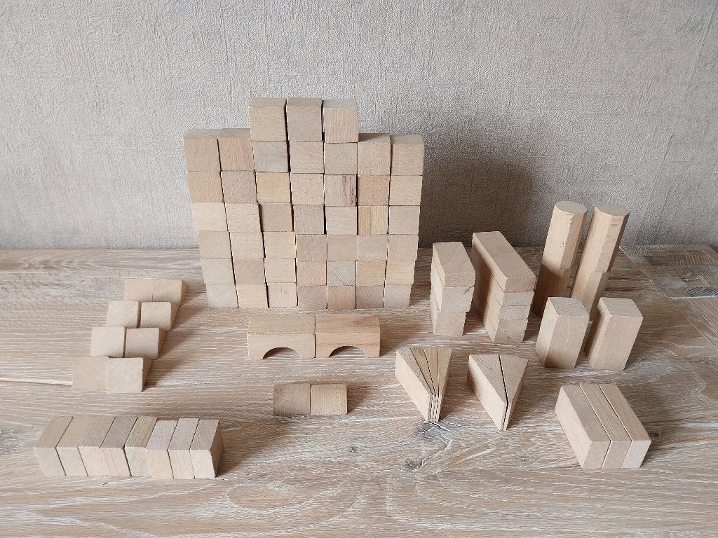 Houten blokken, Ophalen of Verzenden, Gebruikt