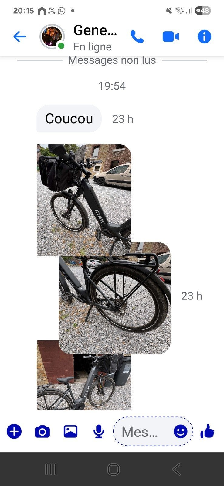 vélo  électrique  cube femme., Cube