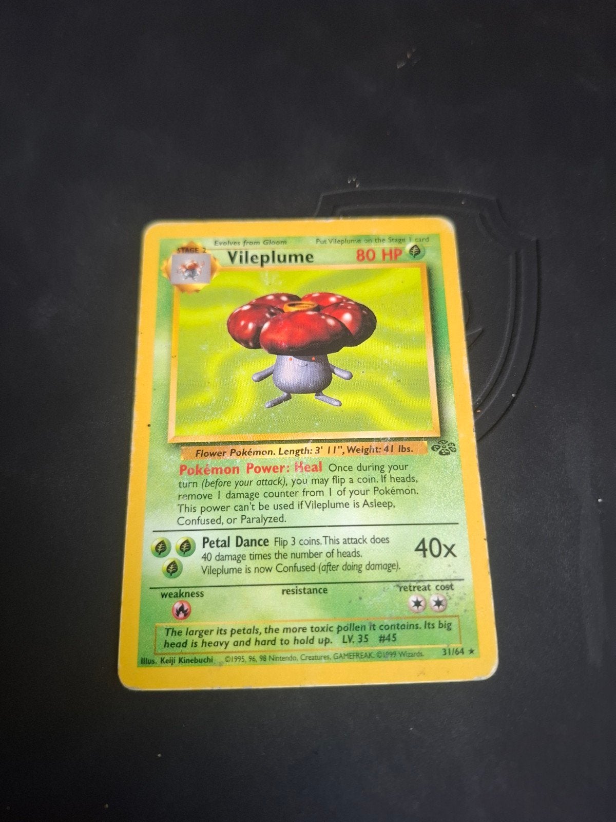 Vileplume Pokémon kaart 31/64 Jungle Set, Ophalen of Verzenden