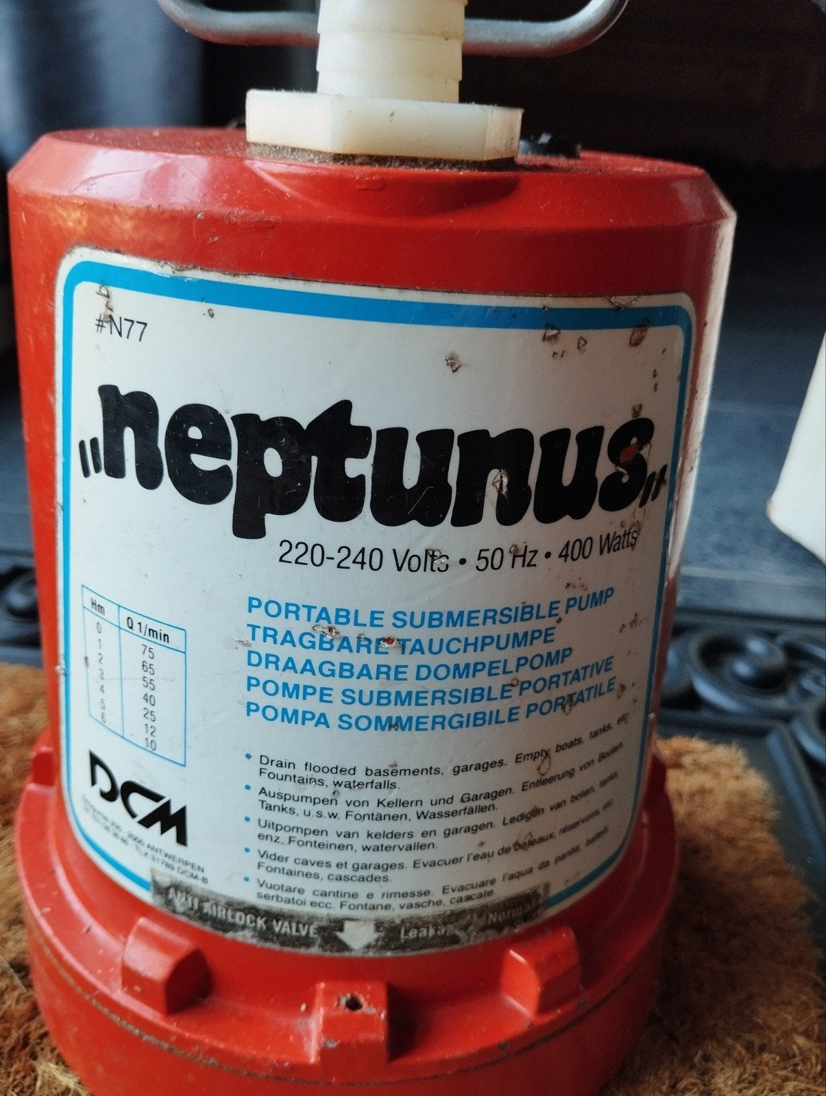Dompelpomp Neptunus made in USA, 400watt, Tuin en Terras, Waterpompen, Ophalen of Verzenden, Gebruikt