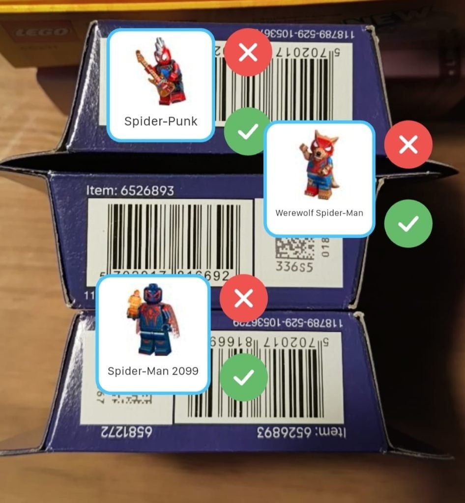 Lego CMF 71050 Spiderman minifigures 3 stuk (NIEUW), Neuf, Enlèvement ou Envoi, Lego, Ensemble complet