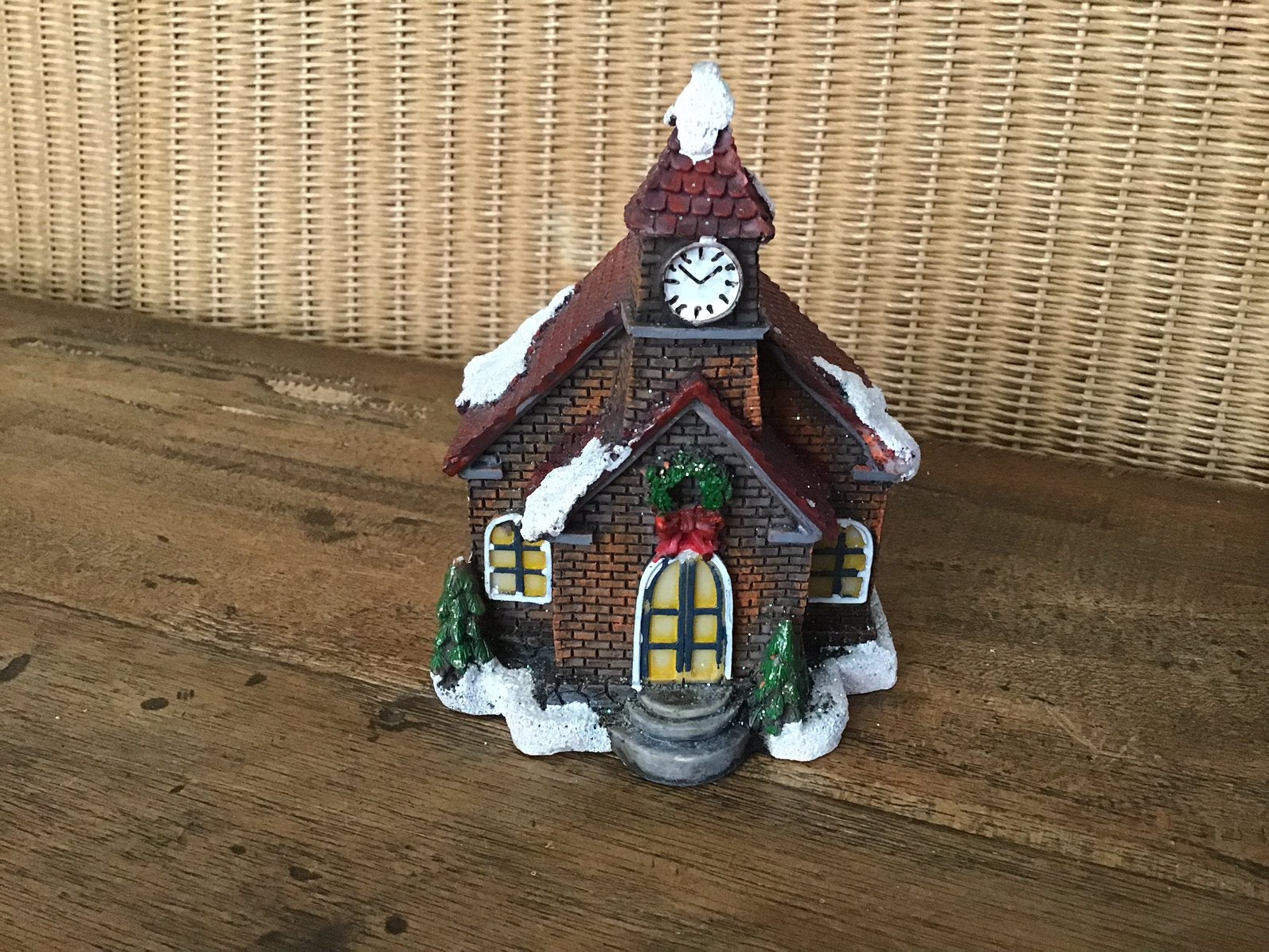 Église d'un village de Noël, chalet de Noël, Enlèvement ou Envoi, Comme neuf