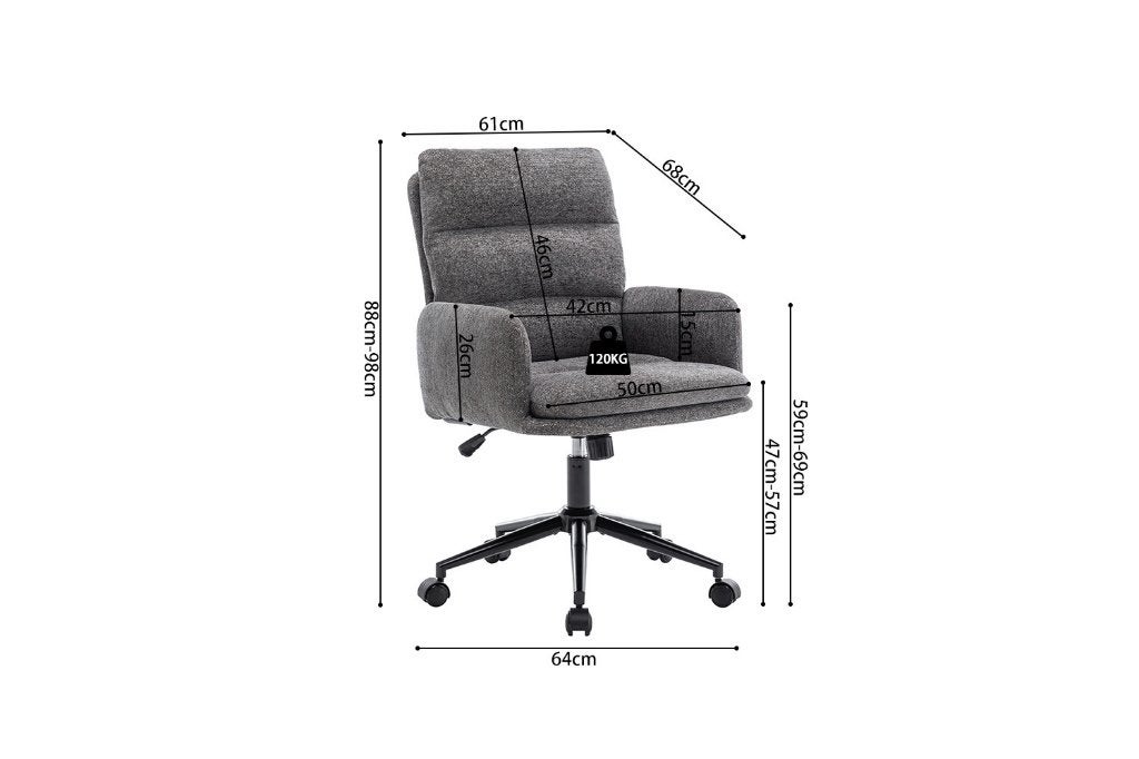 Nieuw bureaustoel beige grijs bruin 120 euro per stuk., Ophalen, Nieuw, Beige, Bureaustoel