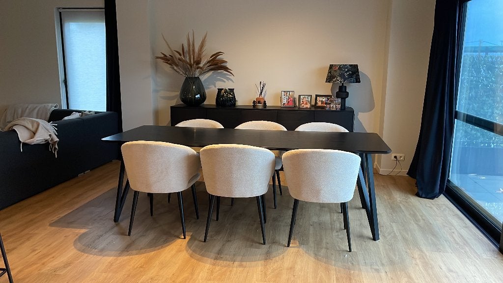 Tafel met 6 stoelen, Enlèvement, Neuf, 200 cm ou plus, 50 à 100 cm