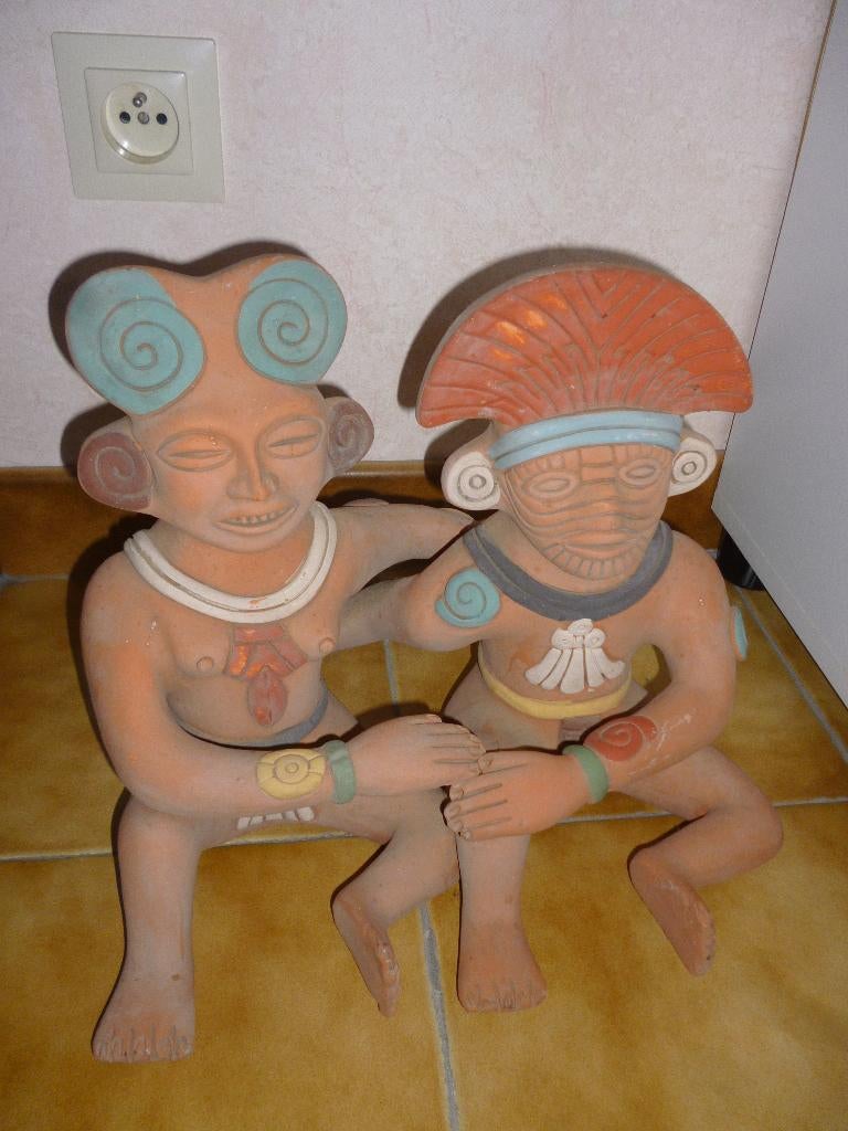 terracotta inca beeld, Antiquités & Art, Enlèvement ou Envoi
