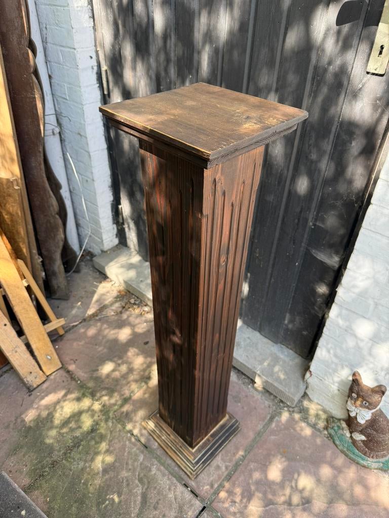 pied de stalle plantenstaander hout, Huis en Inrichting, Ophalen, Zo goed als nieuw