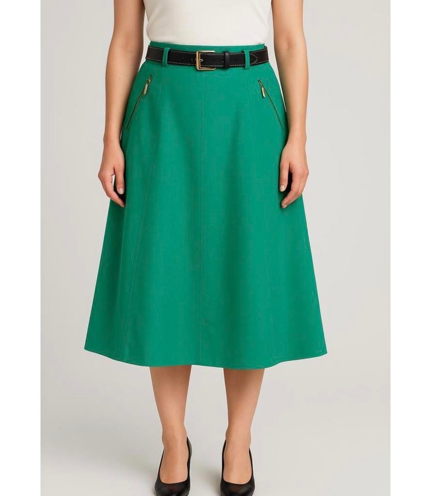 Basler lange rok - groen groene met riem - Nieuw 42 L eu, Kleding | Dames, Maat 42/44 (L), Nieuw, Ophalen of Verzenden, Onder de knie